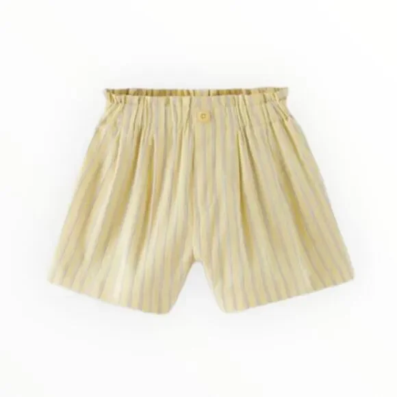 ZARA Kids | Yellow | STRIPED SHORTS - Picture 2 of 6